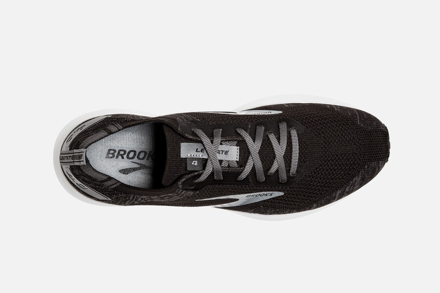 Brooks Israel Levitate 4 Road Running Shoes Mens - Black/White - OJA-816945